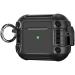 Artmu Black Shockproof Hard Case With Secure Locking Clip For Apple Airpods Pro