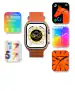 Winheart Z70 ultra smartwatch, 2.01 inch Full Touch Screen, Wireless Charging, Bluetooth calling, water resistant (Orange)