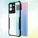 Fashionury TPU+Plastic Shockproof Crystal Clear Iqoo Neo 6 5G Back Cover Case | 360 Degree Protection | Protective Design | Transparent Back Cover Case for Iqoo Neo6 5G (Black Bumper)