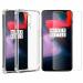 Kite Digital OnePlus 6 Transparent Bumper Shock Proof Corner Soft TPU Silicone Flexible Back Case Cover + Transparent Tempered Glass Screen Protector