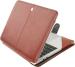 Dorca Tan Brown Faux Leather Slim Fit And Magnetic Closure Laptop Case For Dell Inspiron 15 3511 (D560813WIN9S)