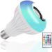 IMMUTABLE Black Led Bulb With Bluetooth Speaker With Remote Control Mp3 Player