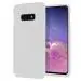 LIRAMARK Liquid Silicone Soft Back Cover Case for Samsung Galaxy S10e (White)