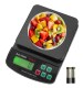 Mezire KS002 (10 Kg) Electronic Compact Kitchen Scale With Tare (F) & Adaptor (Black)