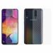 Kite Digital Samsung A50 Back Screen Protective Film Carbon Fiber Skin Transparent Screen Guard Sticker & Premium Tempered Glass Screen Protector