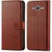 Slugabed Flip Cover for Samsung Galaxy On5 | Magnetic Closurer| PU Leather Magnetic Wallet Back Cover Case (Brown)