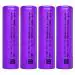 KP Original battery 18650 Hongli 2000mAh Real Full Capacity 3.7V 18650 Lithium-ion Flat-top Rechargeable Battery (Pack of 4)