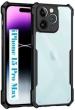 XOVO Back Cover for Apple iPhone 15 Pro Max, iPhone 15 Pro Max (Transparent, Dual Protection, Pack of 1)