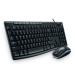 Logitech MK100 Black Wired Keyboard And Mouse (28 X 15 X 5 Cm)