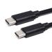 Microware Type-C Male to Male Charging and Data Sync OTG Cable, Black (Pack of 2)