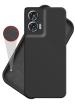 HUPSHY Back Cover for Motorola G85 5G, Moto G85 5G (Black, Flexible, Silicon, Pack of: 1)