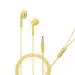 Hitage EB-13 Stereo Color Bass Series Earphone Wired Headset  (Yellow, In the Ear)