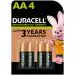 Duracell Rechargeable AA 1300mAh Batteries, pack of 4