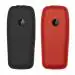 Gizmofreaks Back Cover Case for Nokia 110 TA-1302 DS 2019 ( Pack of 2 Premium Matte TPU ) Black & Red