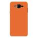 MobiEra Samsung Galaxy J7 2015 Plain Orange Design Plastic Hard Case Cover