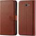 Tingtong Flip Cover Back Case for Samsung Galaxy J5 Prime | Leather Finish | Inbuilt Stand & Pockets | Wallet Style Flip Back Case Cover for Samsung Galaxy J5 Prime (Brown)