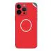 GADGETSWRAP Printed Vinyl Skin Sticker for Apple iPhone 14 Pro Max - Red Minimalism