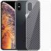 Kite Digital iPhone Xs Max Back Screen Protective Film Carbon Fiber Skin Transparent Screen Guard Sticker (Pack of 3)