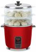 Panasonic SR-WA18H(SS) 660-Watt Automatic Momo Cooker Warmer, Metal, Burgundy Red, 0.9 Litre