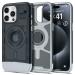 Spigen Classic C1 Magfit Back Cover Case Compatible with iPhone 15 Pro (TPU + Poly Carbonate | Graphite)