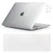 iFyx Compatible with MacBook Pro 15 inch Case Cover A1990 / A1707 with Touch Bar Id 2020-2016 Release, Protective Plastic Hard Shell Case Cover + Keyguard Skin + Dustplugs Set (Crystal Clear)