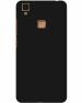 A ACCESSORIES KART Vivo V3 Black Silicon Candy Soft Back Cover