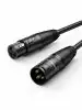 UGREEN 20714, Cannon XLR 3-Pin Male To Female Microphone Extension Audio Cable, 10m(Black)
