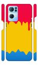 YAPZONE Cool Abstract Red Yellow and Blue Paint Theme | Designer Printed Hard Back Cover for Oneplus Nord CE 2 5G Premium & Attractive Case for Your Smartphone