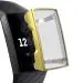 LIRAMARK Soft TPU Front Protection Case Cover for Fitbit Charge 4 / Fitbit Charge 3 Smart Watch (Gold)