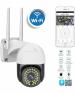 TFG Dual Antenna WiFi IP Security Camera with Night Vision, Remote Control and 360 Degree Rotation (White and Black)