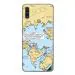 GADGETSWRAP Printed Vinyl Skin Sticker for Samsung Galaxy A70 - Social Networks Map Of World