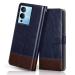 Jotech Dual Colour Flip Cover for Infinix Note 12 Turbo - Blue&Coffee