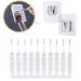 Mmak White Polypropylene Shower Nozzle Cleaning Brush Shower Head Tools Shower Hole Gaps Bore Cleaner With Free Self Adhesive Double Sided Waterproof (Pieces Of 10)