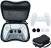 Microware HBP-283 Portable Storage Bag With Controller Case For Playstation 5 Controller, Black