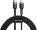 Baseus 1 Pin USB Type A Cables Grey, Black for Mobile, Computer (1 m)