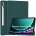 ProElite Cover for Samsung Galaxy Tab S9 Plus Cover, Soft Flexible Flip Case Cover with S Pen Holder for Samsung Galaxy Tab S9 Plus 12.4 inch, Support Auto Sleep Wake, [Recoil Series] - Dark Green