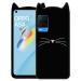 Lejaao Oppo A54 4G Black Silicone Mobile Back Cover