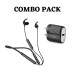 Caponics Roar Pro Plus Wireless Earphones (Black) 3.1 Amp (25 Watts) USB QUALCOMM QC Combo