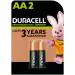 Duracell Rechargeable AA 1300mAh Batteries, pack of 2