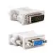Technotech Dvi-I Male 24 Plus 5Pin To 15 Pin Vga Female Adapter for Dual Monitor Display