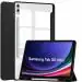 ProElite Cover for Samsung Galaxy Tab S8/S9 Ultra Cover case, Smart Flip Case Cover for Samsung Galaxy Tab S8/S9 Ultra 14.6 inch with S Pen Holder, Black [Transparent Back]