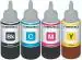 DarkTone Refill for HP DeskJet GT 5810 All in One Printer Cyan, Black, Yellow and Magenta Ink Bottle pack of 4