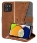 Autofocus Faux Leather Back Case Flip Cover for Samsung Galaxy A03, Samsung A03 with ID Card Slot | Foldable Stand | 2 Card Slot | 1 Cash Slot | Magnetic Closure - Executive Brown, 21816