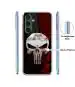 Casotec Punisher Skull Design Printed Silicon Soft TPU Back Case Cover for Samsung Galaxy S23 FE 5G