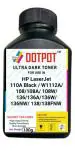 Dotpot W1112A / 110A Premium Black Refill Toner Powder for HP 110A Toner Cartridge Compatible with HP Laser 108 108a 108w 136 136a 136w 136nw 138 138pnw 138fnw Printers (100 GM)