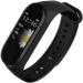 Glarixa M4 Fitness Tracker Black Strap Wristband Bracelet for Unisex