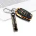 SLC-e TPU Leather Car Key Cover Compatible with Mahindra XUV 300 Alturas (with Key Chain) (PACK OF 1)