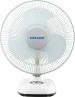Sonashi Rechargeable Desk Fan SRF-712 [White] 12 Inch. Table Fan With 3 Speed Switch, Led Night Light | Electronic Appliances For Home, Workplace