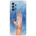 GADGETSWRAP Printed Vinyl Skin Sticker for Samsung Galaxy A53 (5G) - persons hand blue
