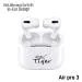 Tiger AirPro3 True Wireless Stereo Bluetooth Earpods with Voice Control and Microphone Bluetooth Headset (White, True Wireless)